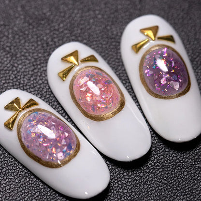 BOZLIN 5ml Sparkling Chameleon Mica Shell Gel Polish Colorful Sequins Manicure Semi Permanent Soak Off Nail Art Gel Varnish