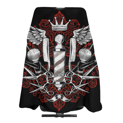 Barber Black Haircut Cloth Hairdresser Apron Hair Cut Cape Hairdress Gown Hairdressing Coat Barbershop Salon Accessory