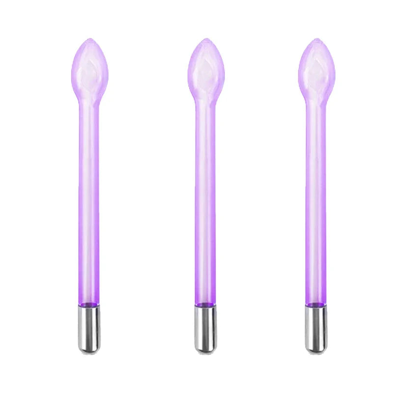 3pcs High Frequency Replace Wand Facial Skin Therapy Instrument Spot Remover Massage Beauty Skin Care Machine HF Glass Tube