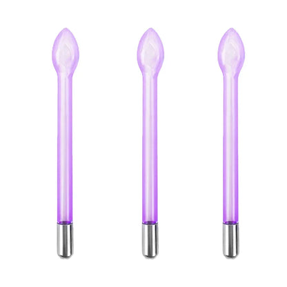 3pcs High Frequency Replace Wand Facial Skin Therapy Instrument Spot Remover Massage Beauty Skin Care Machine HF Glass Tube