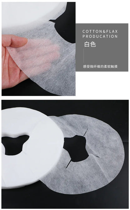 100pc/bag Disposable Massage Table Sheets Headrest Pads Face Pillow Cover Cushion Cover Sheet for Massage Beauty Salon Dedicated