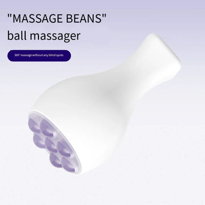 Handheld Pink Crystal Ball Massager Jade Roller Face Roller 360 Degree Rotate Ice Roller Facial Guasha Lift Firm Massage Tools