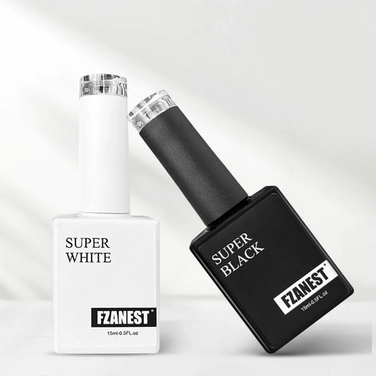 Super White Gel Polish Not Yellowing Super Black Nail Polish 15ml Bottles Private Label Colour Led uv Gel Nail Polish