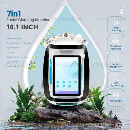 Intelligent Ice Blue Skin Management System – Hydro Facial Device For Wrinkle Reduction And Skin Care