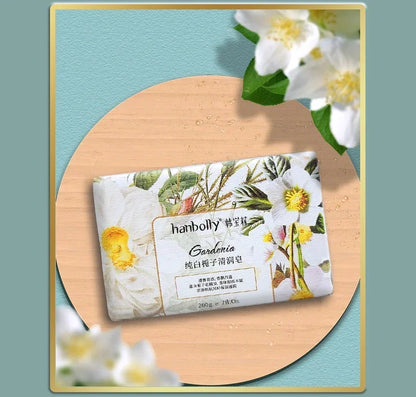 Hanbolly Flower Perfume Soap 200g Fragrance Bathing Hand Wash Perfume Soap with Essential Oil and Flower Smell