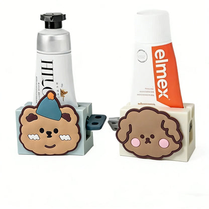 1PC Cartoon Manual Squeezers Toothpaste multiple style Bathroom Facial Cleanser Rolling Squeeze Clip Seat Holder Toothpaste