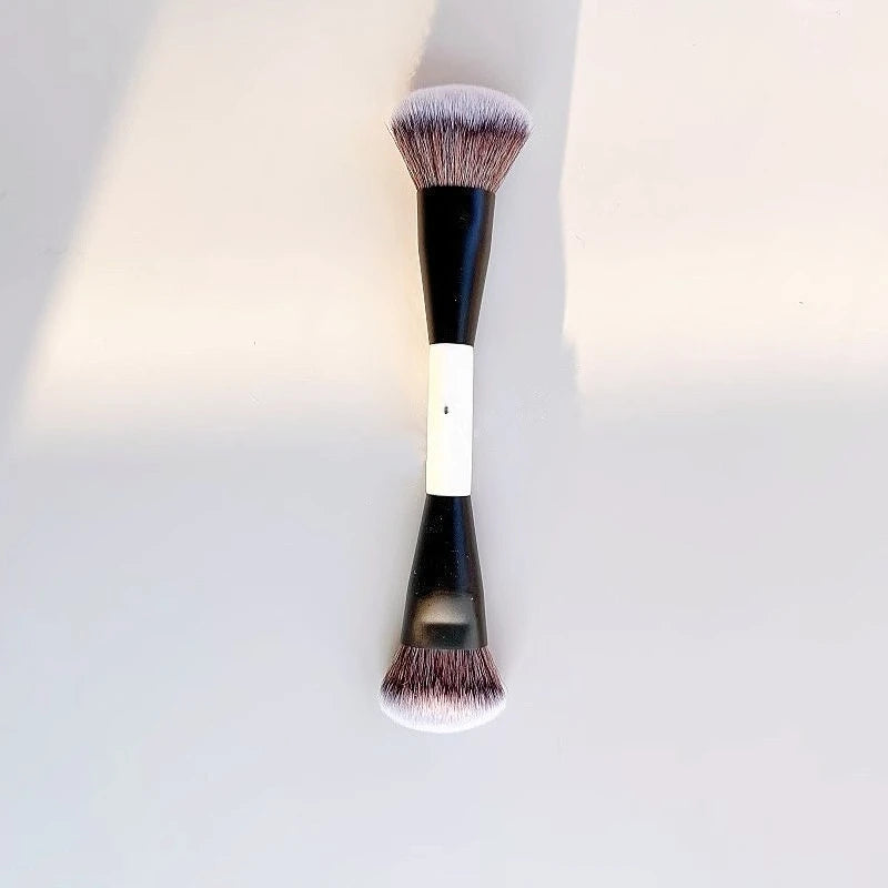 F4 Dual-Ended Synthetic Hair Makeup Brush for Foundation Powder Blush Contour Eyeshadow Concealer