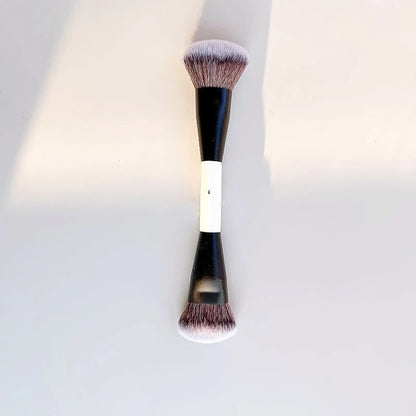 F4 Dual-Ended Synthetic Hair Makeup Brush for Foundation Powder Blush Contour Eyeshadow Concealer