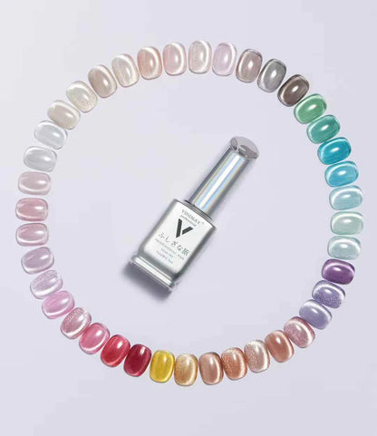 VINIMAY 40PCS Cat Eye Gel Polish Set With Color Swatch 9D Magnet Gel Soak Off Gelpolish Gel Varnish Collection Nail Gel Kit 15ML