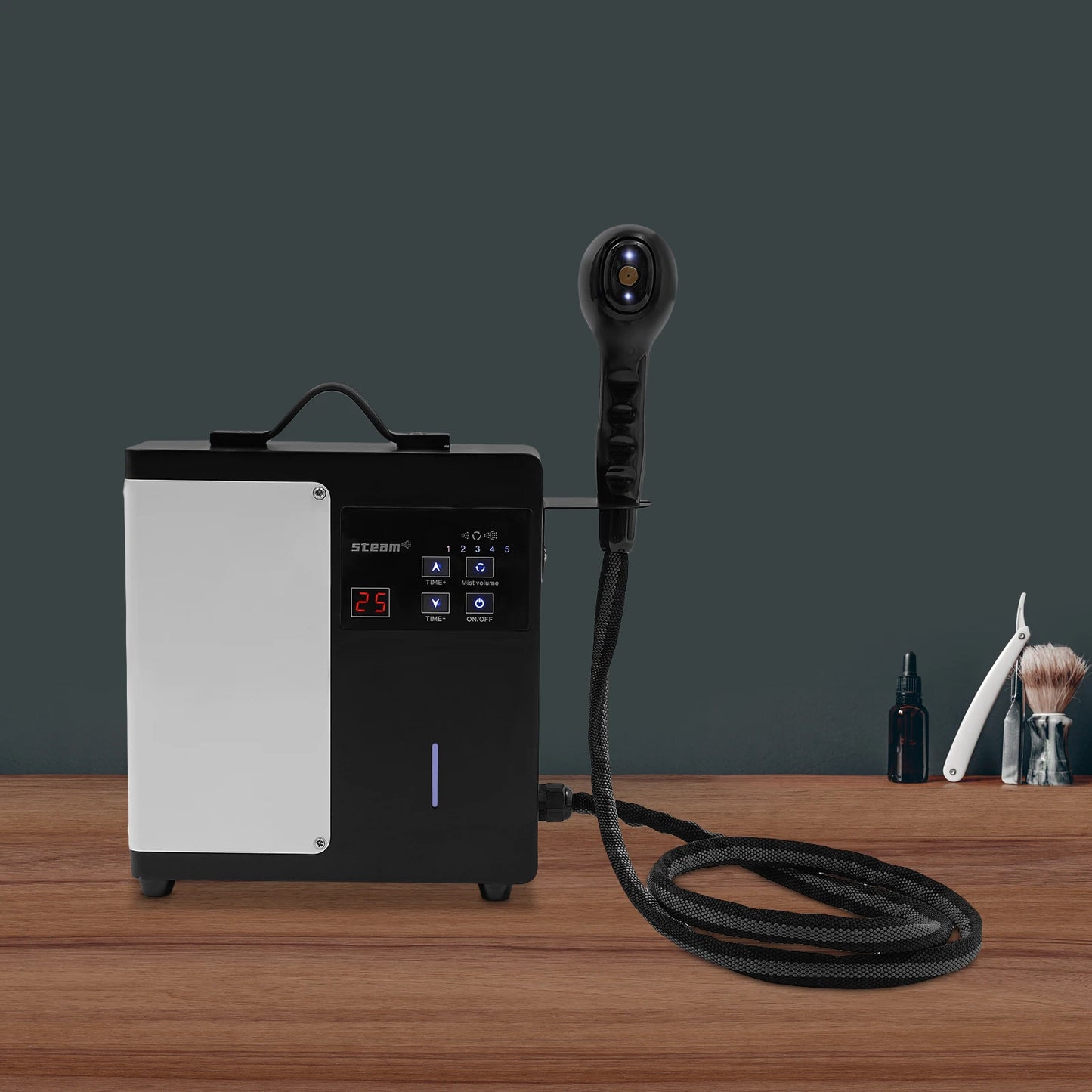 1750W Nano Hair Steamer with Digital Display,Professional 4-in-1 Hair Care System for Deep Conditioning, Coloring&Scalp Care