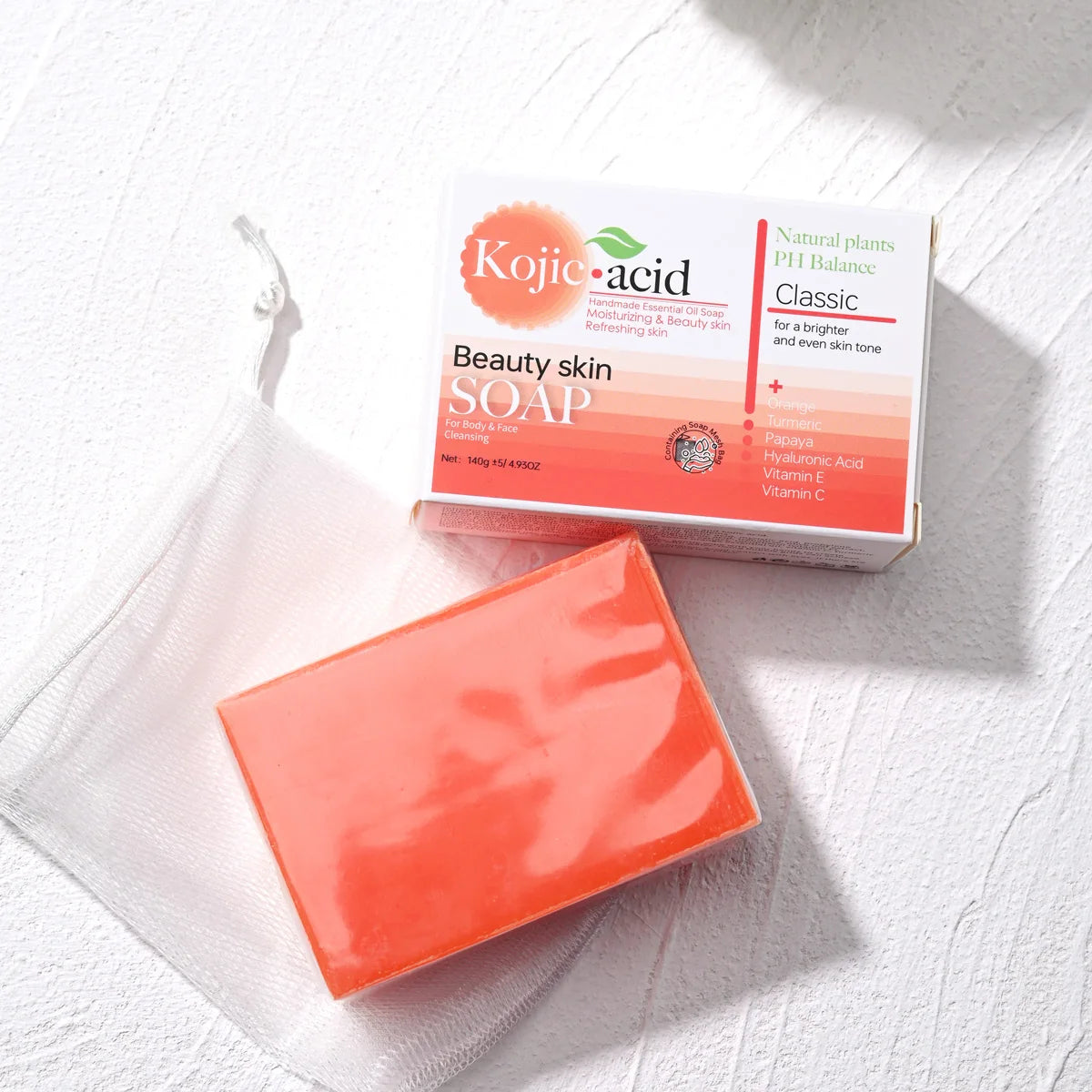 HZ Turmeric Kojic Acid Glutathione Essential Oil Cleansing Soap Deep Cleaning Handmade Soap Bath Soap