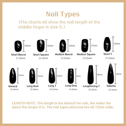 10PCS Handmade Press on Nails Reusable Adhesive False Nails Fake Nails Wearwable Manicure Art Finger Tips Decoration Fashionista
