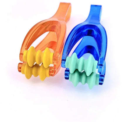 Mini Finger Joints Roller Massager Hand Elastic Massage Clamp with Elastic Handle for Finger Blood Circulation Muscle Relaxation