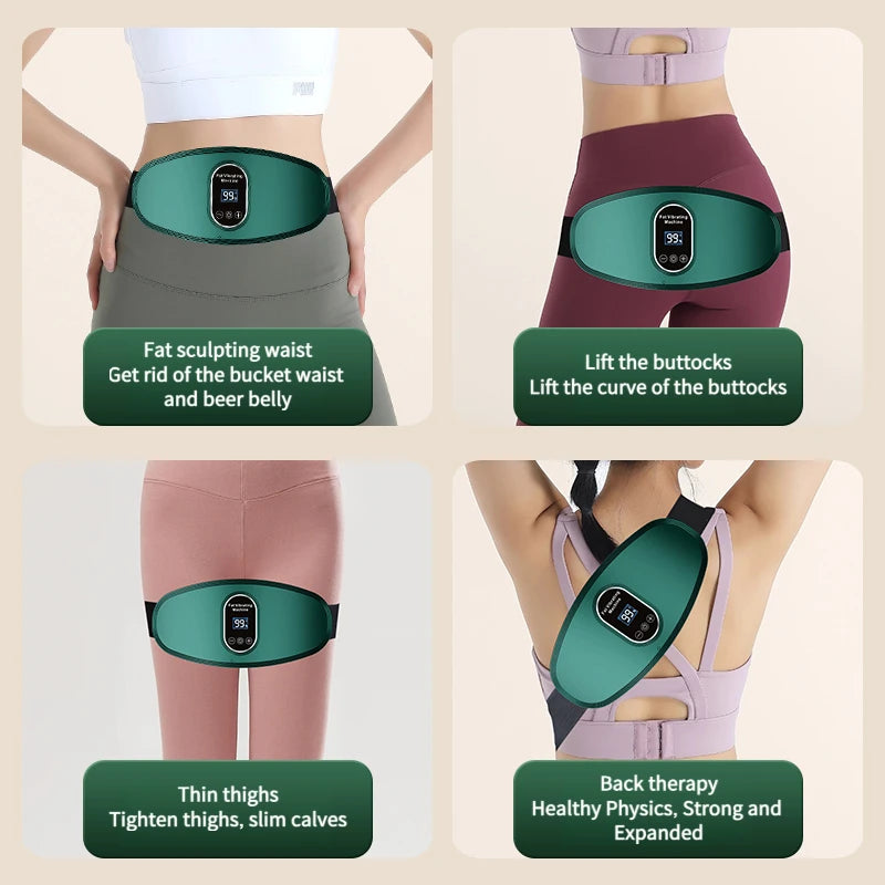 Hot compress and fat removal machine, massage belt, USB slimming and fat burning machine, home shaping and vibrating massager.