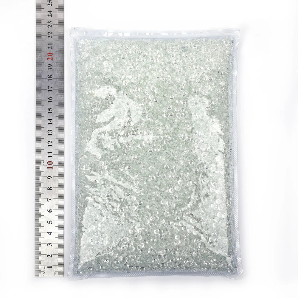SS3-SS50 Big Bag Glitter Non hotfix FlatBack Wholesale Top Quality Better DMC Crystal AB Glass Strass Iron On Hotfix Rhinestones