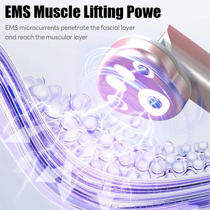 Microcurrent Face Lifting Device ems 7 Colors LED Light Facial Wand Eye Neck Massager Skin Tightening Anti Wrinkle Beauty Care
