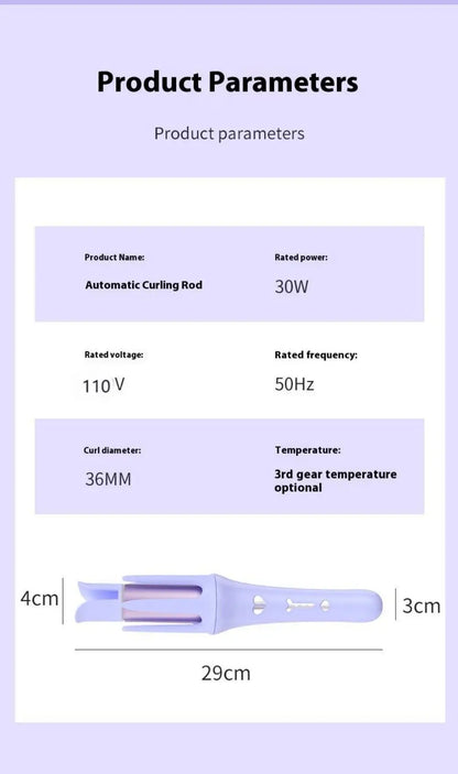 Automatic curling iron 36mm intelligent constant temperature rotating ceramic curling iron professional curling iron