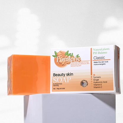 HZ Turmeric Kojic Acid Glutathione Essential Oil Cleansing Soap Deep Cleaning Handmade Soap Bath Soap