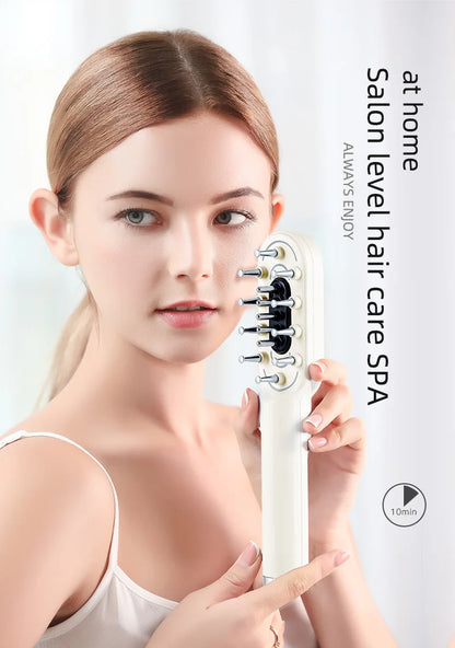 KSKIN LED Red Light Therapy Electric Massage Comb Hair Growth Applicator Anti-Hair Loss Head Massage Hair Brush Scalp Treatment