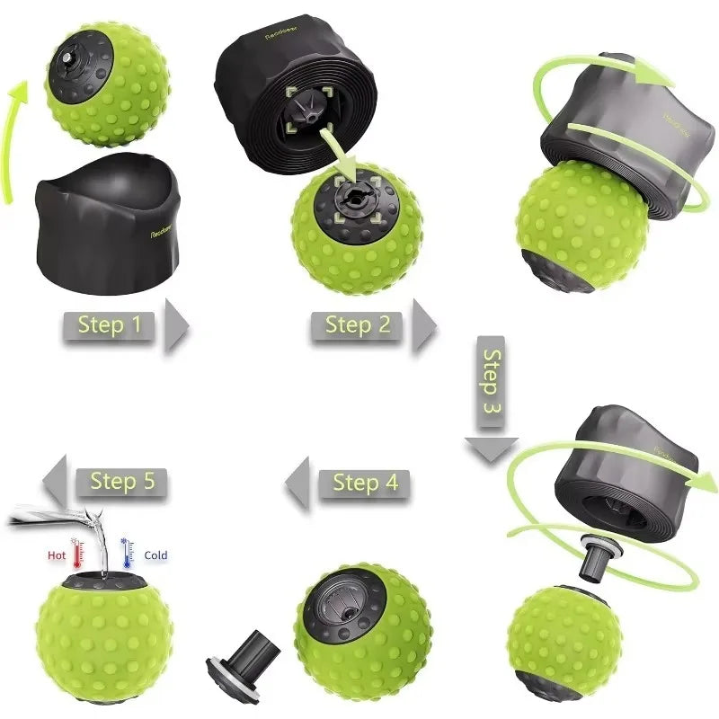 Yoga Fascia Ball Heating and Cooling Foot Massage Ball Neck Membrane Ball Sole Muscle Relaxation Relieve Fatigue Handheld Ball