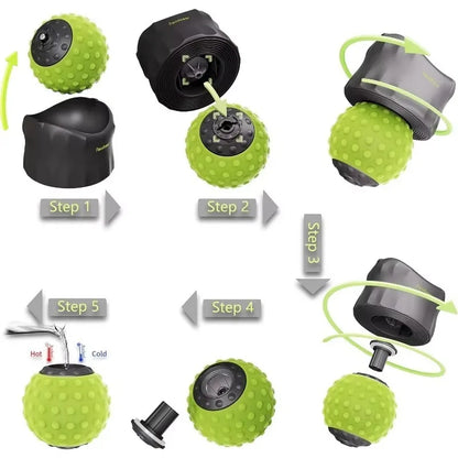 Yoga Fascia Ball Heating and Cooling Foot Massage Ball Neck Membrane Ball Sole Muscle Relaxation Relieve Fatigue Handheld Ball