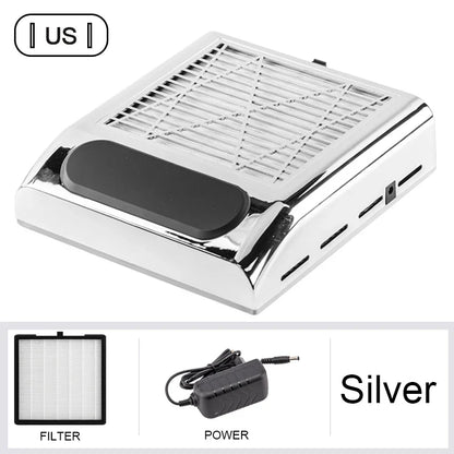 Nail Dust Collector Manicure Machine Tools Strong Power Nail Vacuum Cleaner With Remove Filter Nail Extractor Fan Nail Art Tool