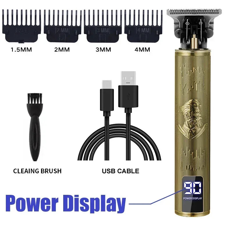 Men Hair Trimmer Cordless Electric Hair Cutting Machine Portable Shaver Barber USB Fast Charging Hair Clipper For Hairdresse