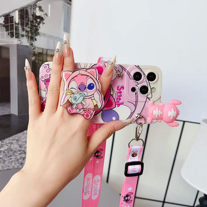 For iPhone 17 16 15 14 13 12 11 XR Xs 8 7 6 Pro Max mini Plus e Pacifier Case With Holder Rope