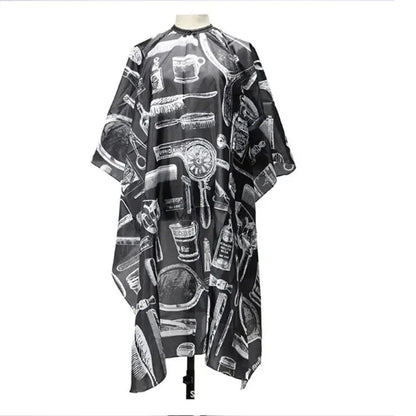 Hairdressing Coth Pattern Cutting Hair Waterproof Cloth Salon Barber Cape Professional Hair Stylist Retro Aprons Haircut Cape