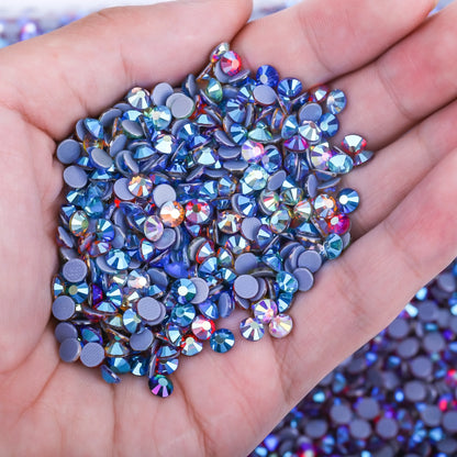 SS3-SS50 Big Bag Glitter Non hotfix FlatBack Wholesale Top Quality Better DMC Crystal AB Glass Strass Iron On Hotfix Rhinestones