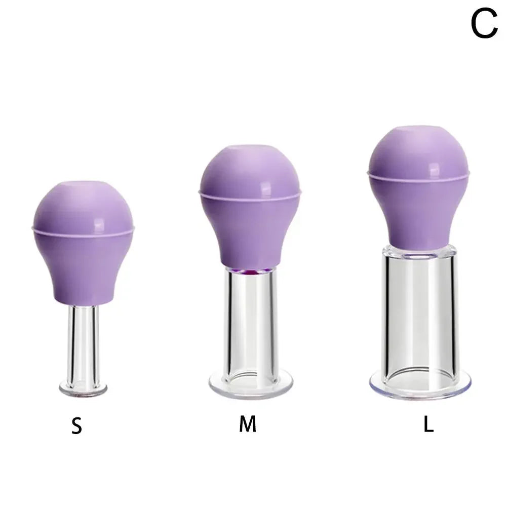 Silicone Facial Massage Cups Rubber Vacuum Cupping Cellulite Jar Cups Pvc Face Skin Massager Anti Body Lifting Skin Scrapin U2S7