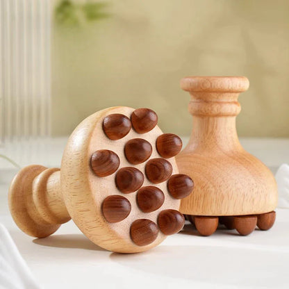 ●★☆ 1Pc Wooden Mushroom Massager Wood Therapy Massage Tool For Relief Muscle Full Body Massage Relax