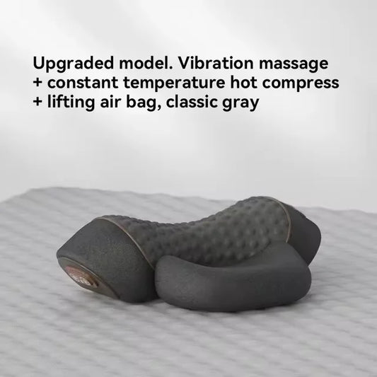 Okayso Electric Massager Cervical Pillow Hot Compress Vibration Massage Neck Traction Relax Sleeping Pillow Spine Support Normal