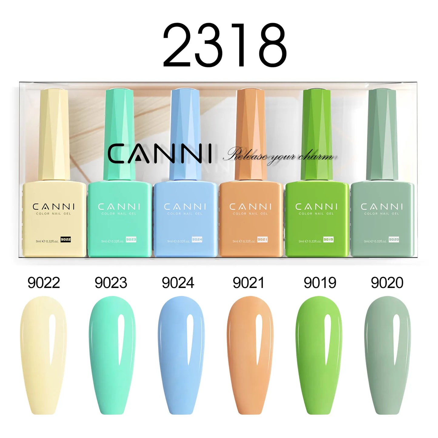 CANNI Nail Gel Polish Set HEMA TPO FREE Jelly Nude Color Rubber Base UV Construction Gel Semi Permanent Soak off UV LED Gel Nail