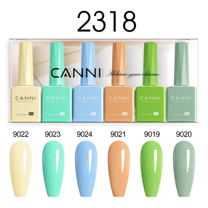 CANNI Nail Gel Polish Set HEMA TPO FREE Jelly Nude Color Rubber Base UV Construction Gel Semi Permanent Soak off UV LED Gel Nail
