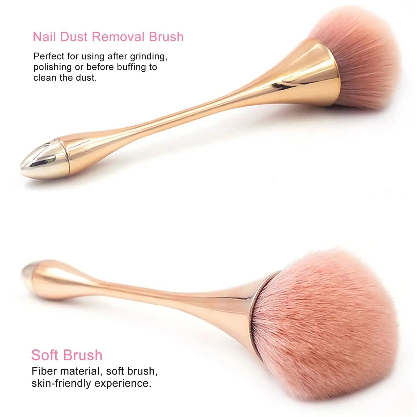 Nail Dust Brush Acrylic Brush Cleaner Nail Brushes for Cleaning Dust Dip Powder Brush