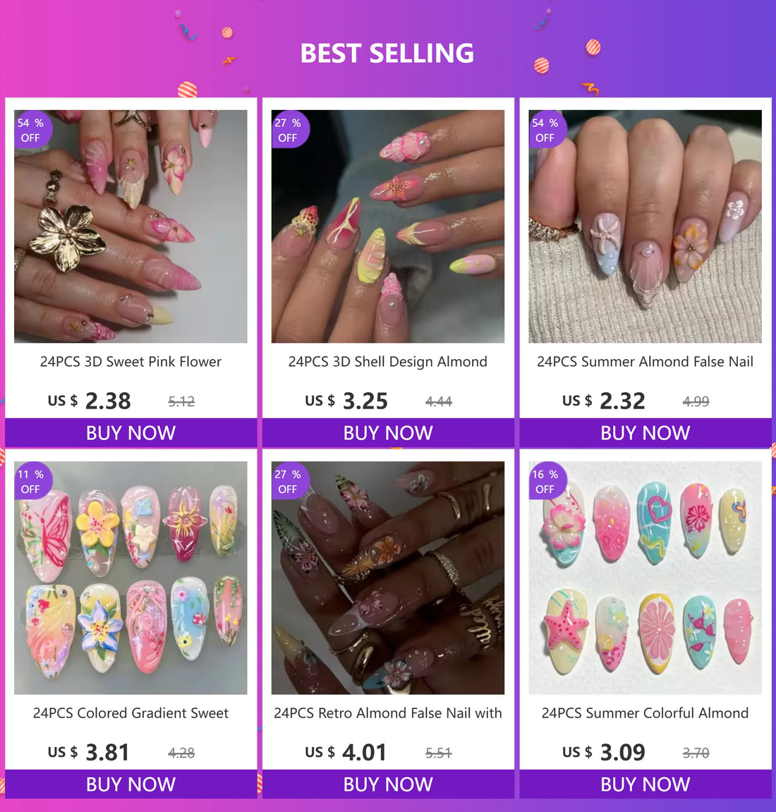 24PCS Wine Red Almond Press on Nails Cartoon Rabbit Bowknot with Plaid Pearl Designs French Fake Nails for Girls Detachable Nail