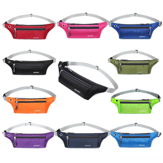 Waist Bag Sports Phone Men's Belt Bag Ultra-Thin Waterproof Mini Fanny Pack New Hot Women Run Light Waist Pouch