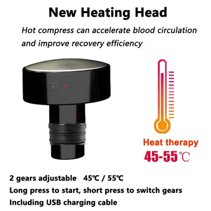 New Heat Fascia Gun Massage Head 19mm Caliber Universal Type