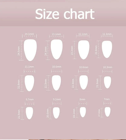3D Butterfly Almond Nail Art Fashion Green Pearlescent Powder False Nails Detachable Finished Fake Nails Press on Nail with Glue