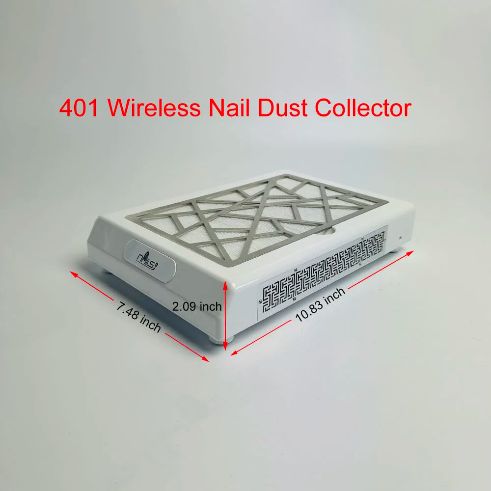 New Portable Electric Professional Powerful Rechargeable 401 Cordless Wireless Nail vacuum Cleaner Dust Collector For Manicure