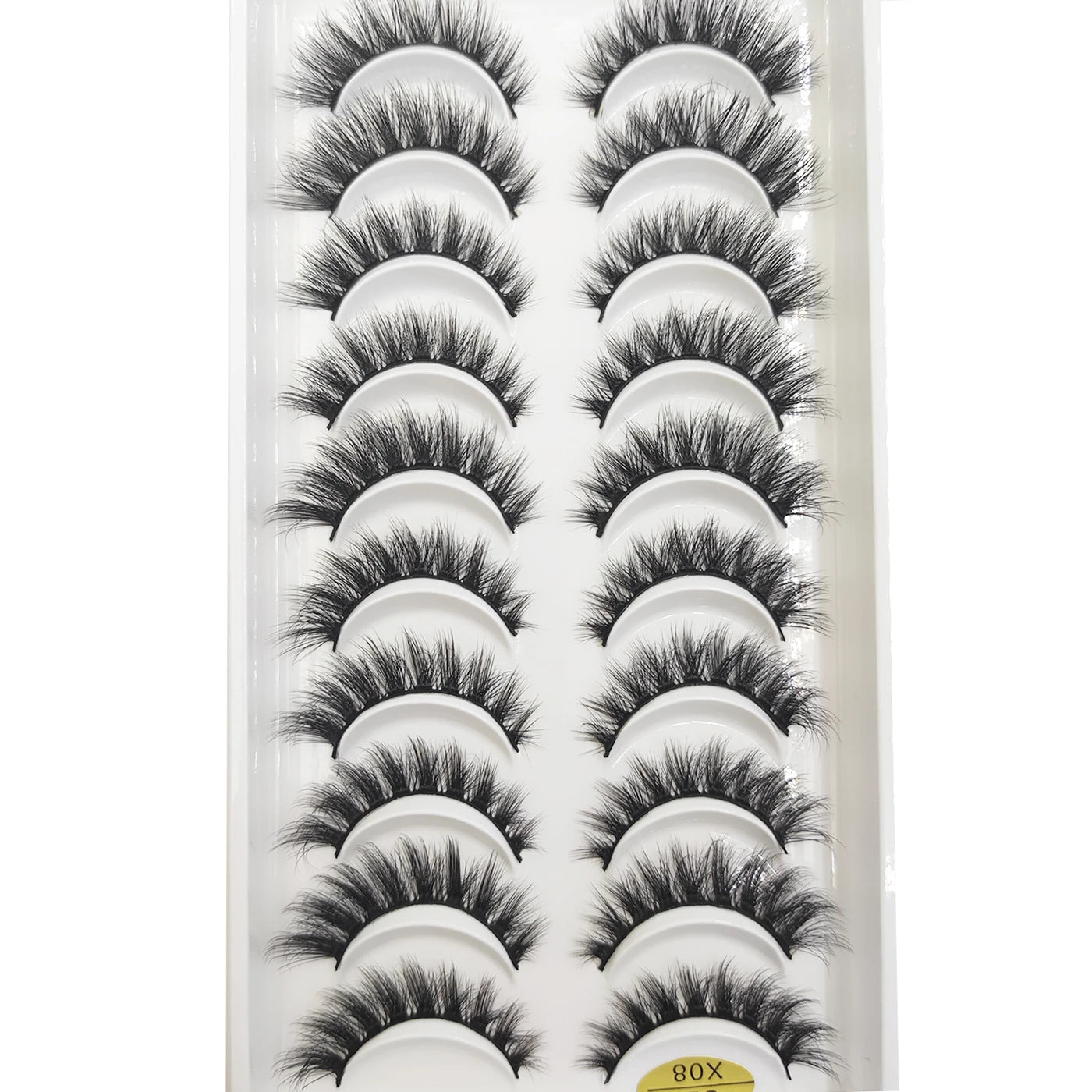 20 Style 10 Pairs Natural 3d Mink Lashes Soft False Eyelashes Cross Messy Dense Eye Lashes Extension Makeup Faux Cils Maquillaje