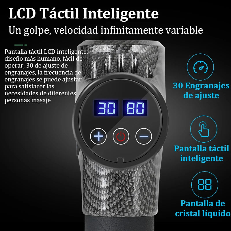 Deep muscle massage gun, electric percussion massager for body, neck, back, legs, fitness tool