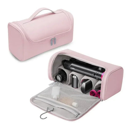 Large Capacity Hair Dryer Storage Bag Non-slip Hair Curler Tools Storage Pouch Water Proof Wear-resistant Curling Iron PU Bags