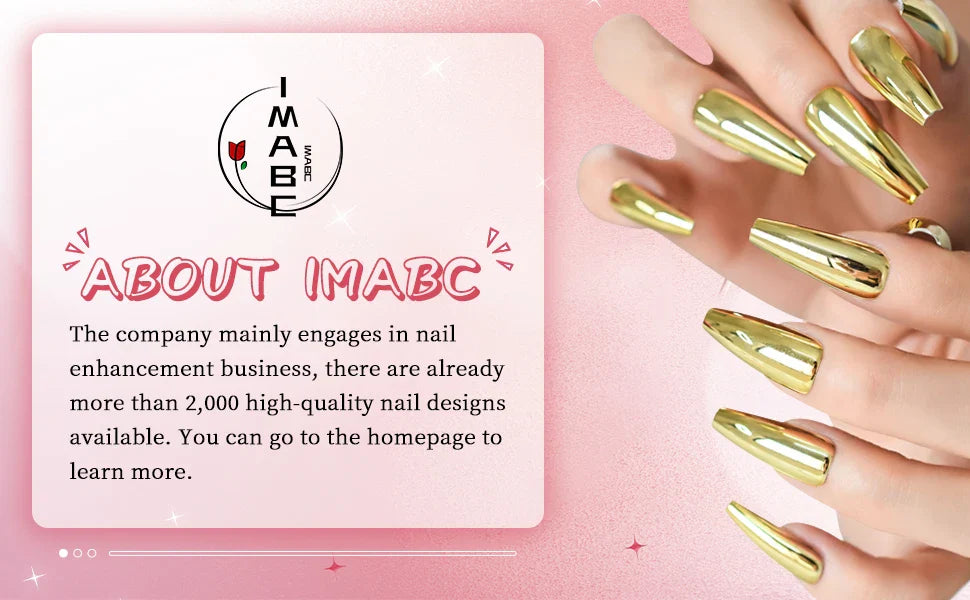 Chrome Punk Metallic PinkSquare Press On False Nails Medium Short Length Fingernails Bright Acrylic Manicure Art Tips 24pcs/Set