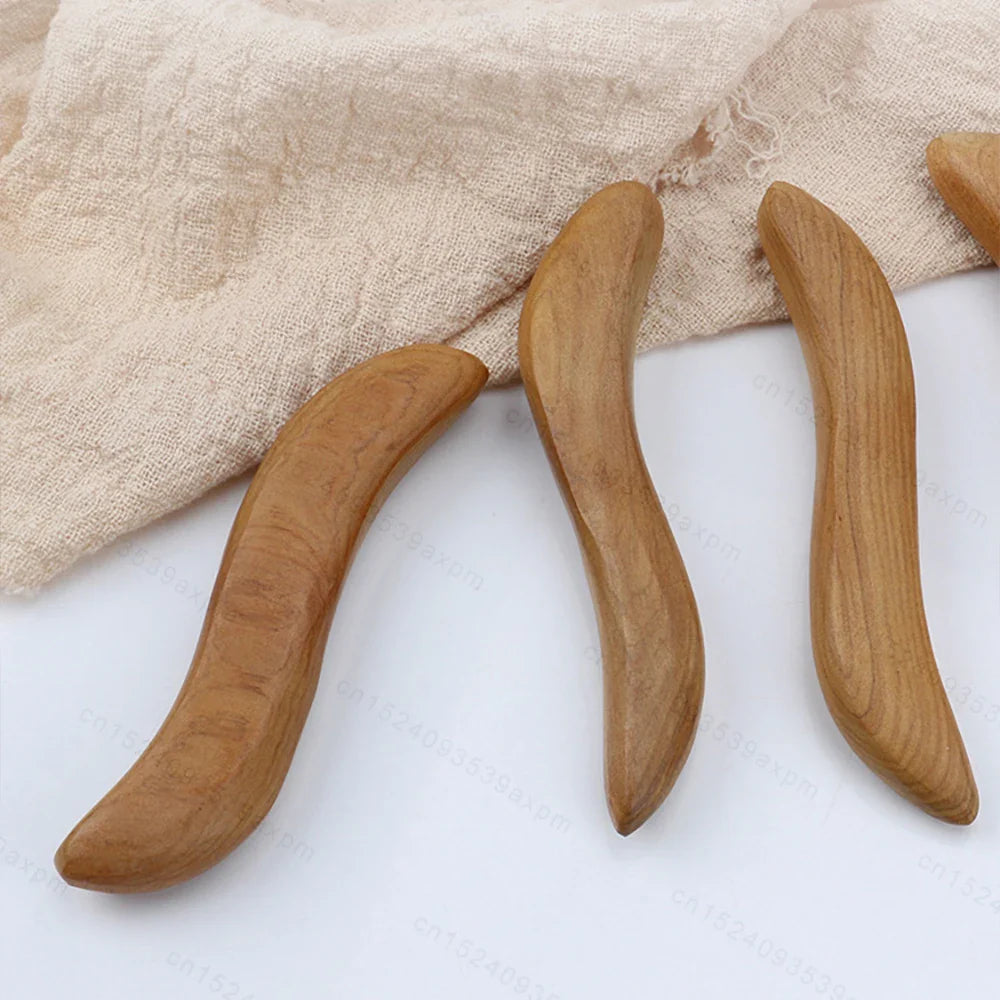 Natural Wooden Acupoint Stick Dial Stick Meridian Pen Massage Stick Body Meridian Stress Relief Foot Sole Acupoint Massage Tools