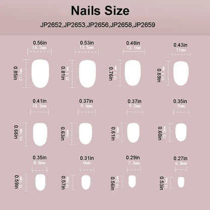 24pcs/set cat eyes fake nails for women girls red brown green blue grey sparkling short tips faux ongles press on false nail