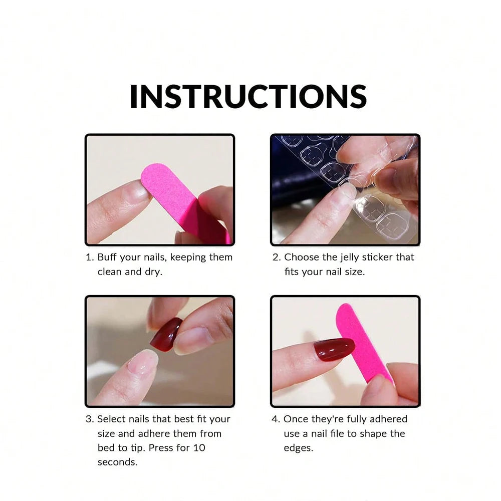 24PCS White French Pointed Nail With Short Almond Shaped Fake Nails, Bare Colored Nails, Glossy Daily Wear, Simple Fake Nails