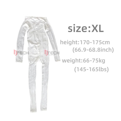 10pcs white bodysuit body suit massage suits disposable vacuum massages costumes for vacuum body massage machine