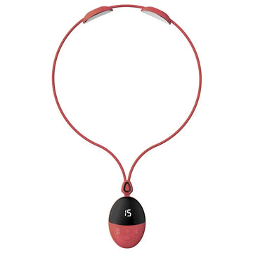 Mini Portable Smart Hanging Neck Massager Electric EMS TENS Pulse Hot Compress Cervical Spine Shoulder Massager For Relief Pain